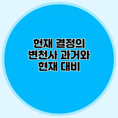 헌재 결정의 변천사 과거와 현재 대비
